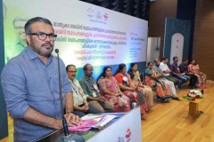 Handing over the BUDS Impact Assessment Study Report to the Minister for LSGD, Sri M.B. Rajesh